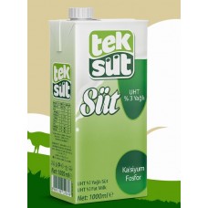 MILK UHT FULL %3 FAT 1LT TEKSUT (TURKISH)